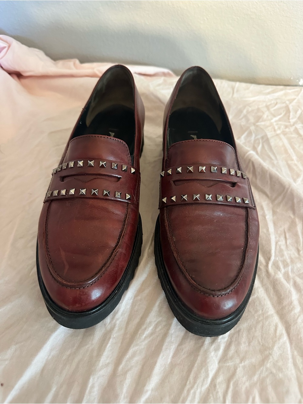 Paul Green Sofia loafer, size 9M, wine